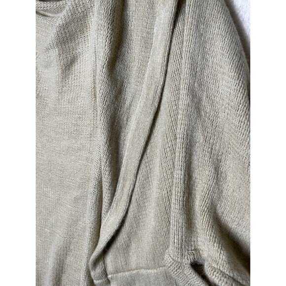 By Harve Benard Women's Grandma Coastal Cottage Soft Knit Open Cardigan Tan OS - Picture 6 of 7